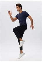Mens Sports Training 85%nylon 15%spandex Tshirt 51248 print logo 31