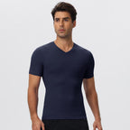 Mens Sports Training 85%nylon 15%spandex Tshirt 51248 print logo 4