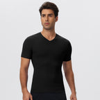 Mens Sports Training 85%nylon 15%spandex Tshirt 51248 print logo 8