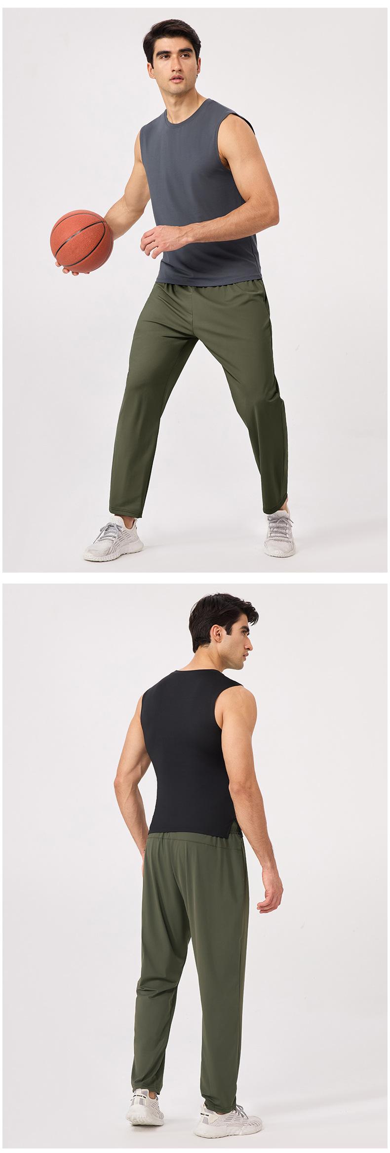 Mens Workout Activewear 80%nylon 20%spandex Pants 51344 print logo 13