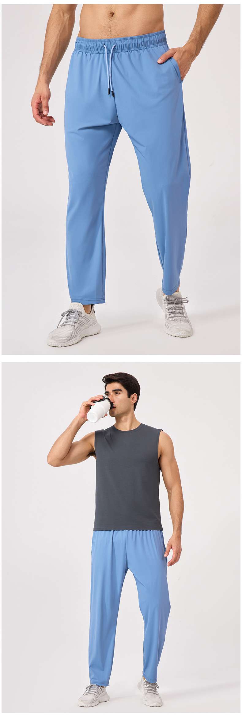 Mens Workout Activewear 80%nylon 20%spandex Pants 51344 print logo 15