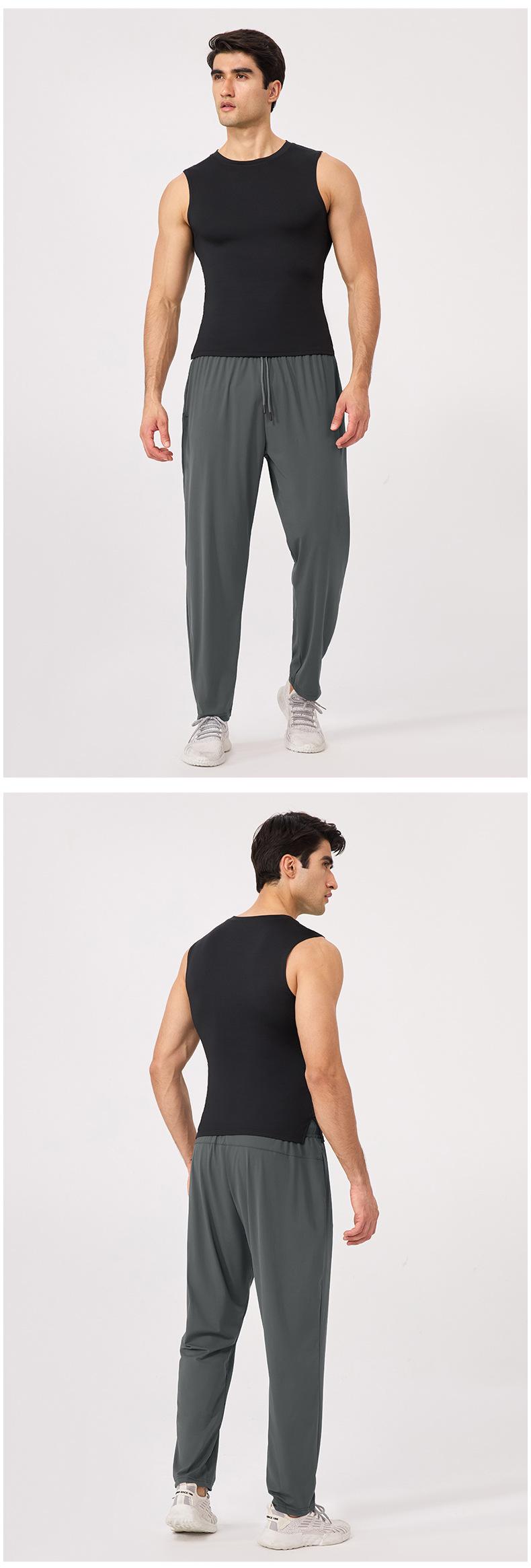 Mens Workout Activewear 80%nylon 20%spandex Pants 51344 print logo 18