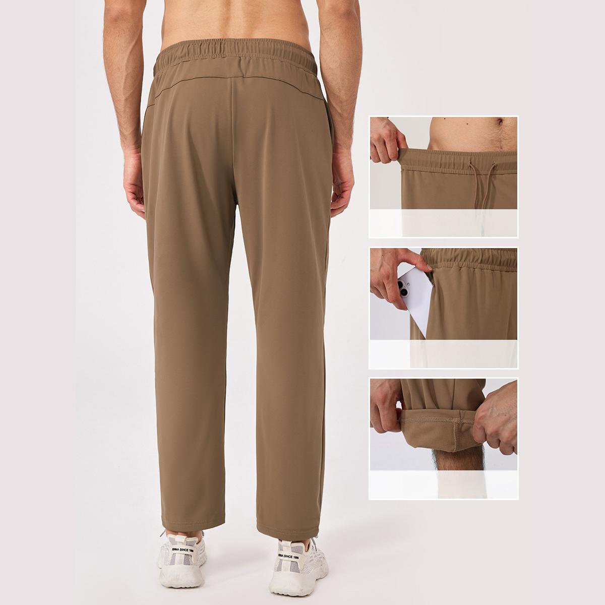 Mens Fleece Sports 80%polyester 20%spandex Pants 51346 print logo 9