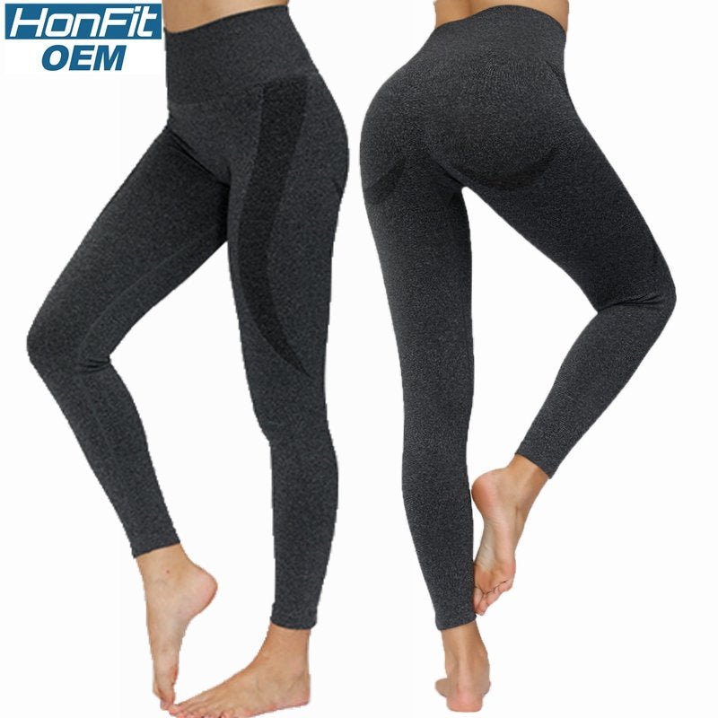 Womens Sports Yoga 80%nylon 20%spandex Leggings 5428 print logo 41