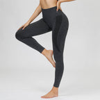 Womens Sports Yoga 80%nylon 20%spandex Leggings 5428 print logo 29