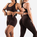 Womens Seamless Yoga 52%nylon 40%Polyester 8%spandex Leggings 5439 print logo 21