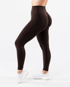 Womens Seamless Yoga 52%nylon 40%Polyester 8%spandex Leggings 5439 - Burgundy XS | Honfit