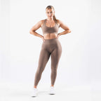 Womens Seamless Yoga 52%nylon 40%Polyester 8%spandex Leggings 5439 print logo 2