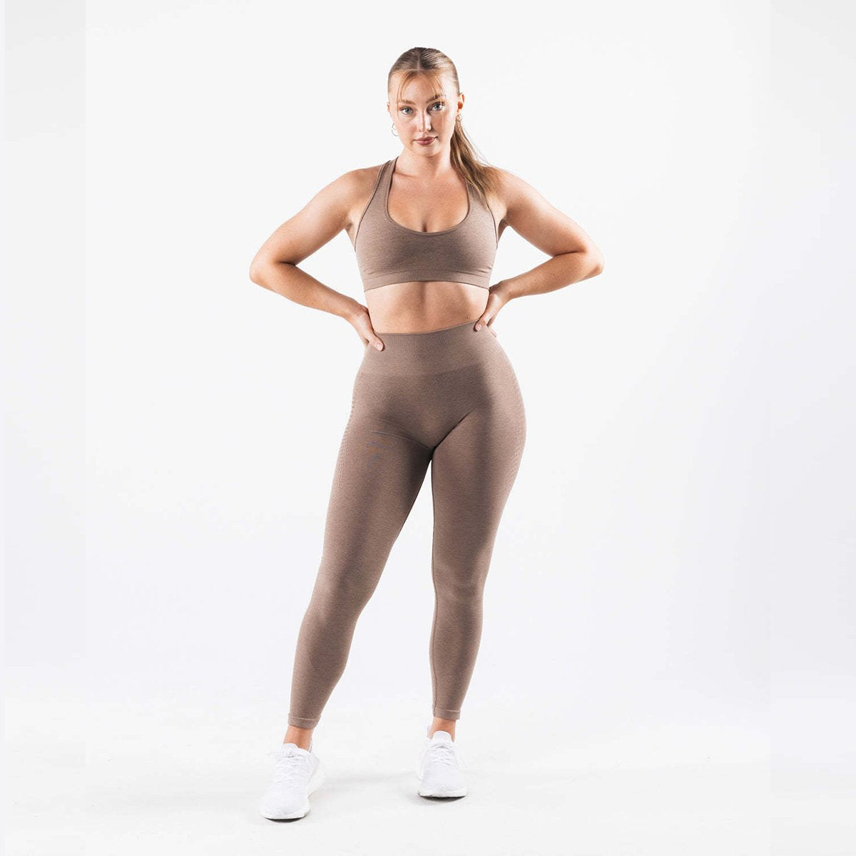 Womens Seamless Yoga 52%nylon 40%Polyester 8%spandex Leggings 5439 print logo 2