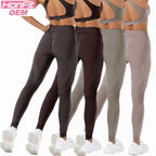 Womens Seamless Yoga 52%nylon 40%Polyester 8%spandex Leggings 5439 print logo 64