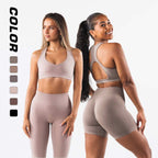 Womens Seamless Yoga 52%nylon 40%Polyester 8%spandex Leggings 5439 print logo 14