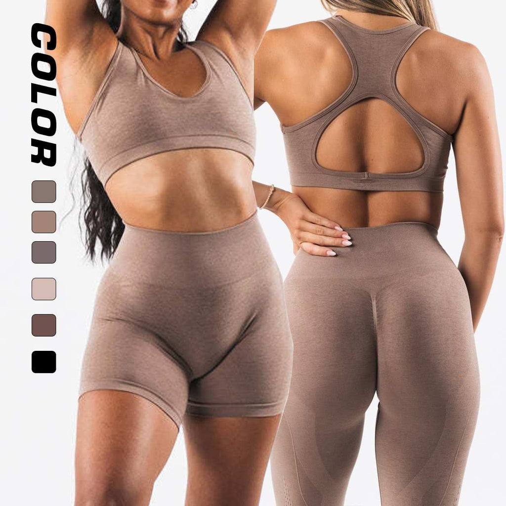 Womens Seamless Yoga 52%nylon 40%Polyester 8%spandex Leggings 5439 print logo 12