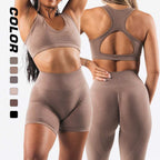 Womens Seamless Yoga 52%nylon 40%Polyester 8%spandex Leggings 5439 print logo 12