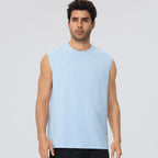 Mens Gym Workout 100%polyester Tank Top 61145 print logo 15