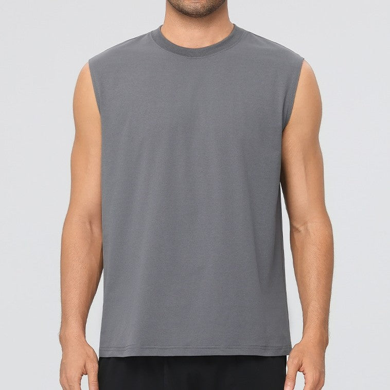 Mens Gym Workout 100%polyester Tank Top 61145 print logo 18