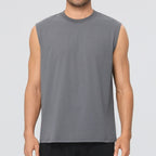 Mens Gym Workout 100%polyester Tank Top 61145 print logo 18