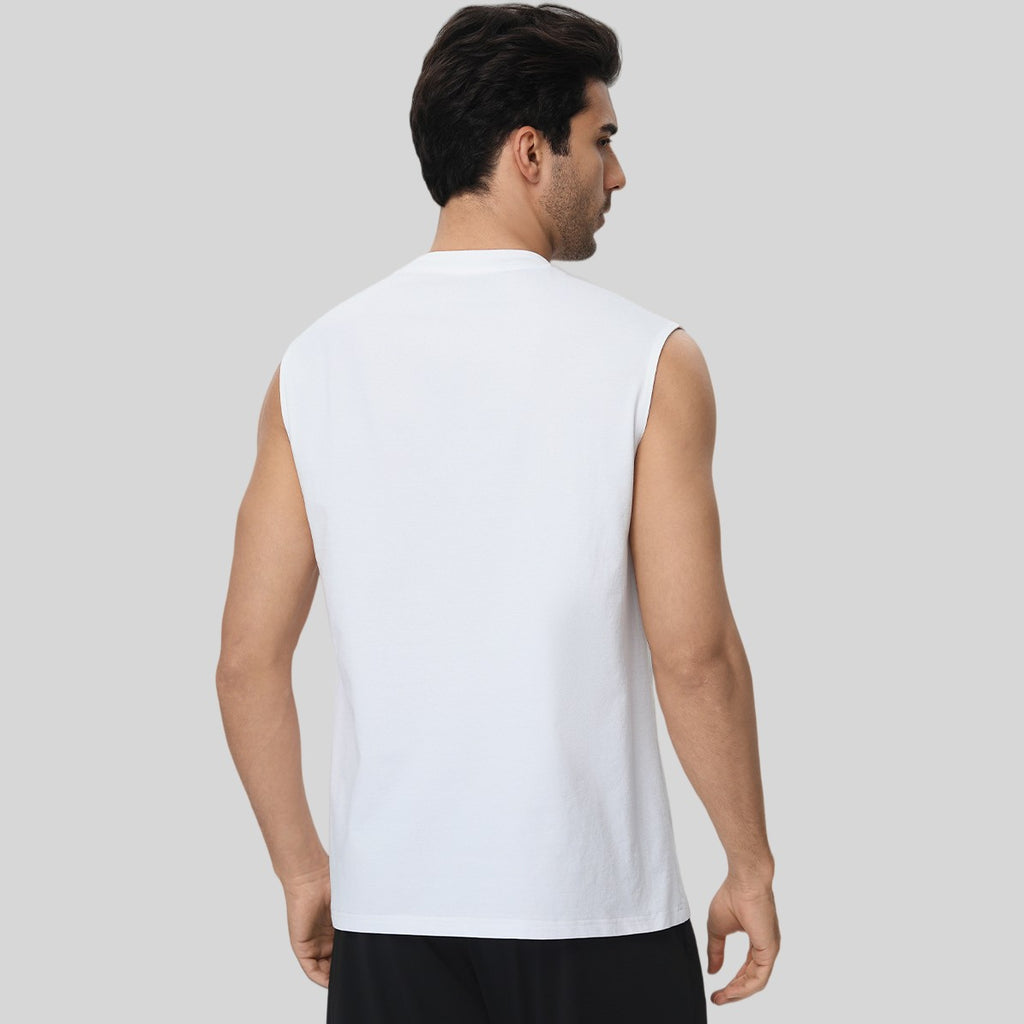 Mens Gym Workout 100%polyester Tank Top 61145 print logo 2