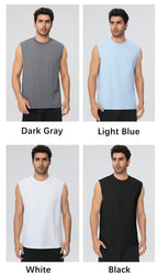 Mens Gym Workout 100%polyester Tank Top 61145 print logo 19