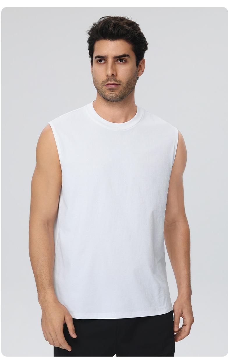 Mens Gym Workout 100%polyester Tank Top 61145 print logo 27