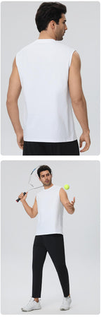 Mens Gym Workout 100%polyester Tank Top 61145 print logo 29
