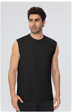 Mens Gym Workout 100%polyester Tank Top 61145 print logo 30