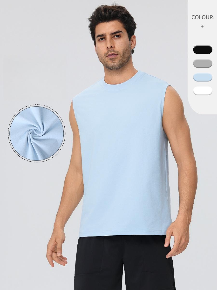 Mens Gym Workout 100%polyester Tank Top 61145 print logo 8