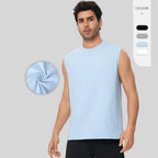 Mens Gym Workout 100%polyester Tank Top 61145 print logo 9