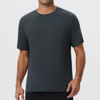Mens Gym Sports 67%Regenerated Cellulose Fiber 29%Cotton 4%Spandex Tshirt 51201 print logo 1