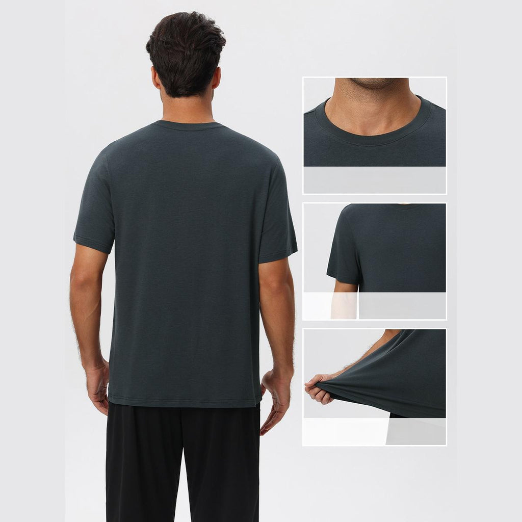 Mens Gym Sports 67%Regenerated Cellulose Fiber 29%Cotton 4%Spandex Tshirt 51201 print logo 12