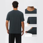 Mens Gym Sports 67%Regenerated Cellulose Fiber 29%Cotton 4%Spandex Tshirt 51201 print logo 12
