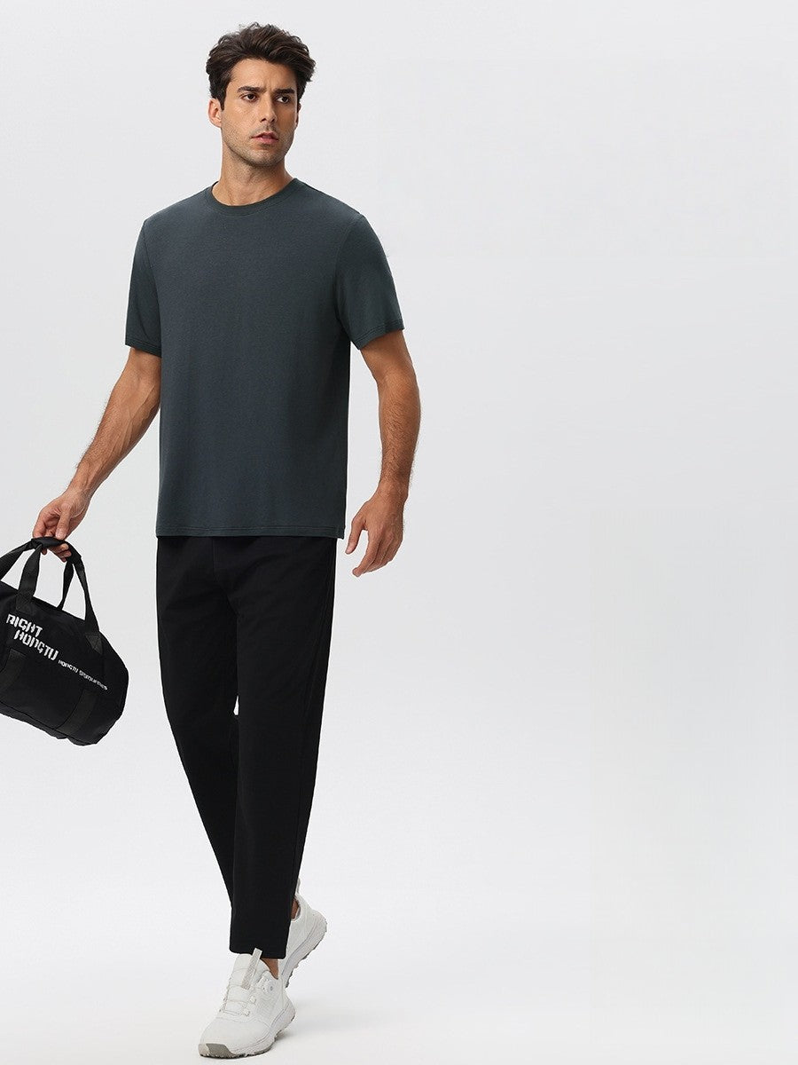 Mens Gym Sports 67%Regenerated Cellulose Fiber 29%Cotton 4%Spandex Tshirt 51201 print logo 13