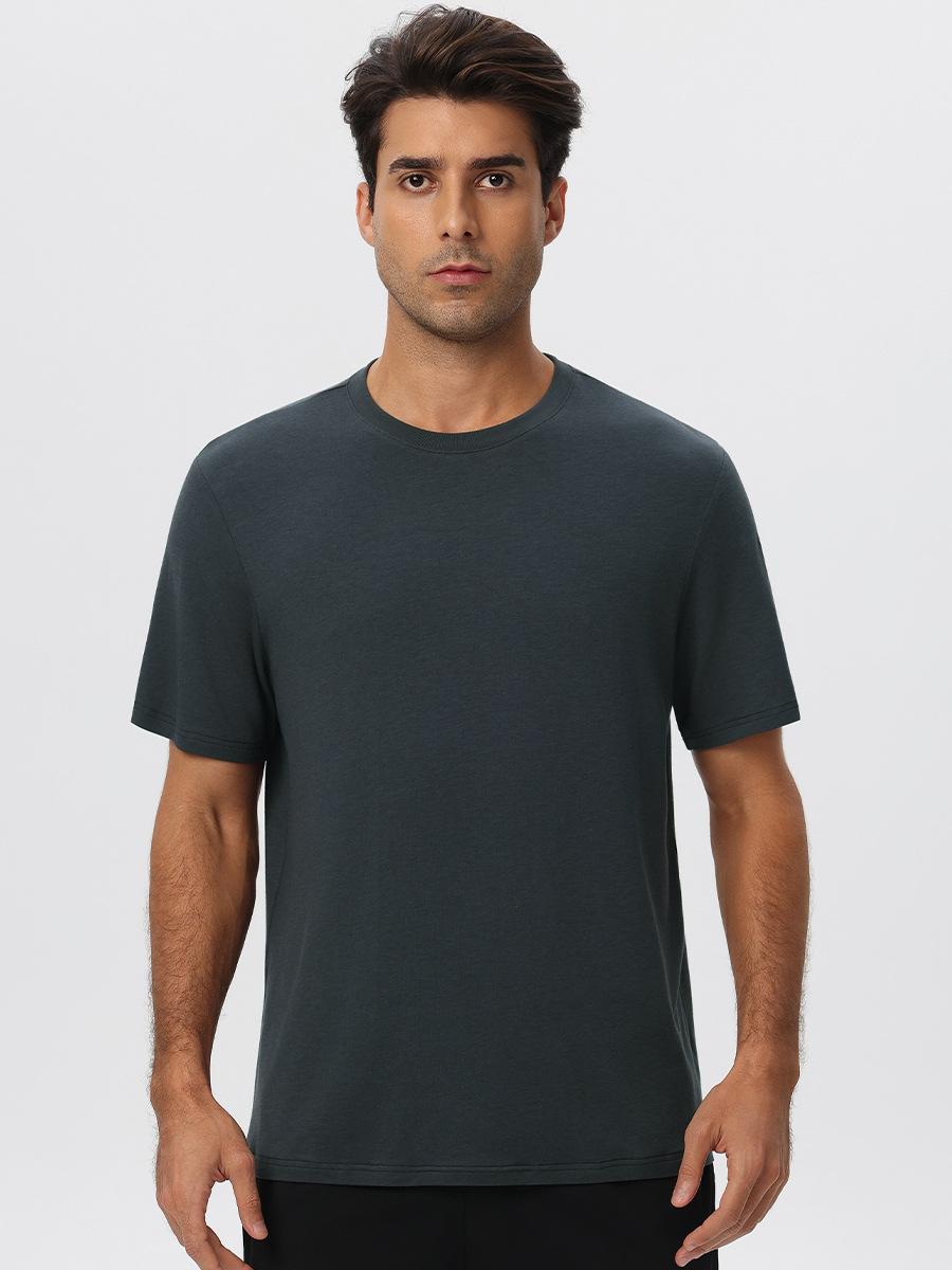 Mens Gym Sports 67%Regenerated Cellulose Fiber 29%Cotton 4%Spandex Tshirt 51201 print logo 14