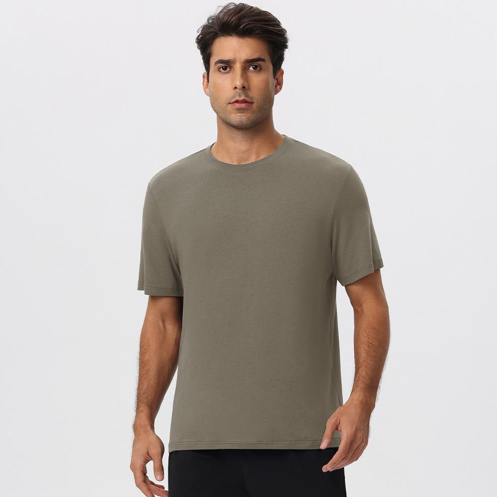 Mens Gym Sports 67%Regenerated Cellulose Fiber 29%Cotton 4%Spandex Tshirt 51201 print logo 18