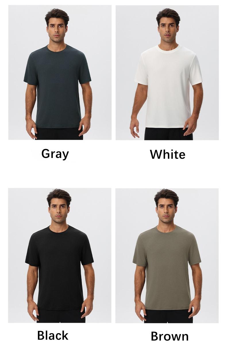 Mens Gym Sports 67%Regenerated Cellulose Fiber 29%Cotton 4%Spandex Tshirt 51201 print logo 19
