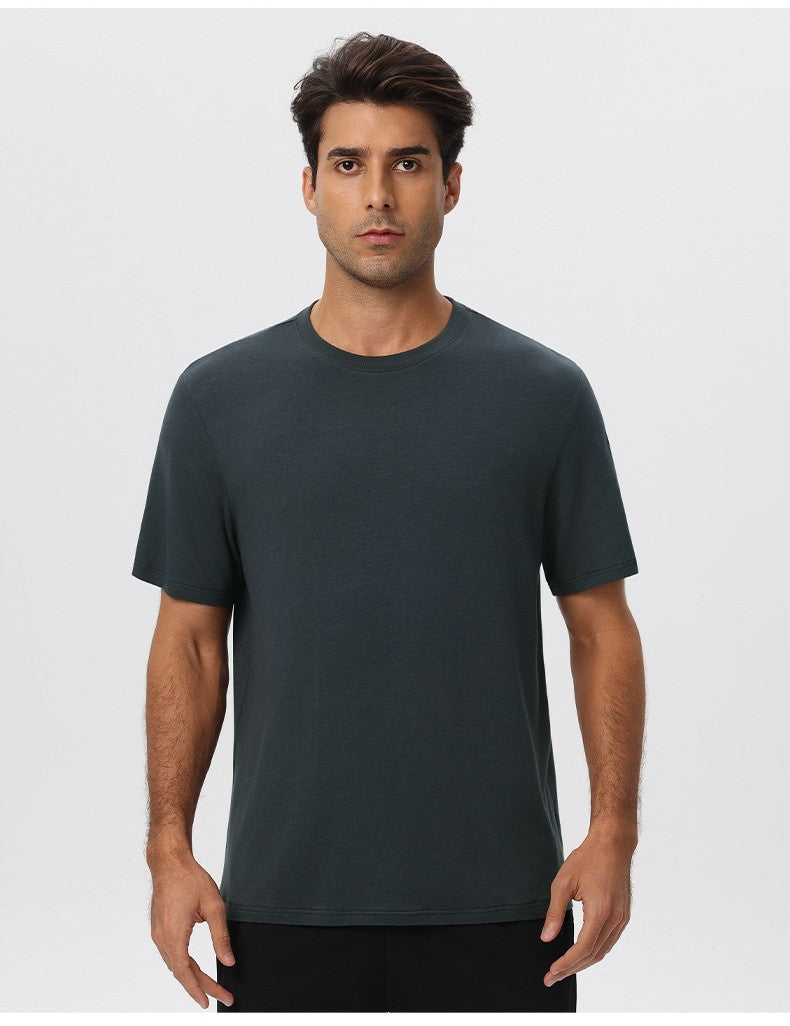 Mens Gym Sports 67%Regenerated Cellulose Fiber 29%Cotton 4%Spandex Tshirt 51201 print logo 20