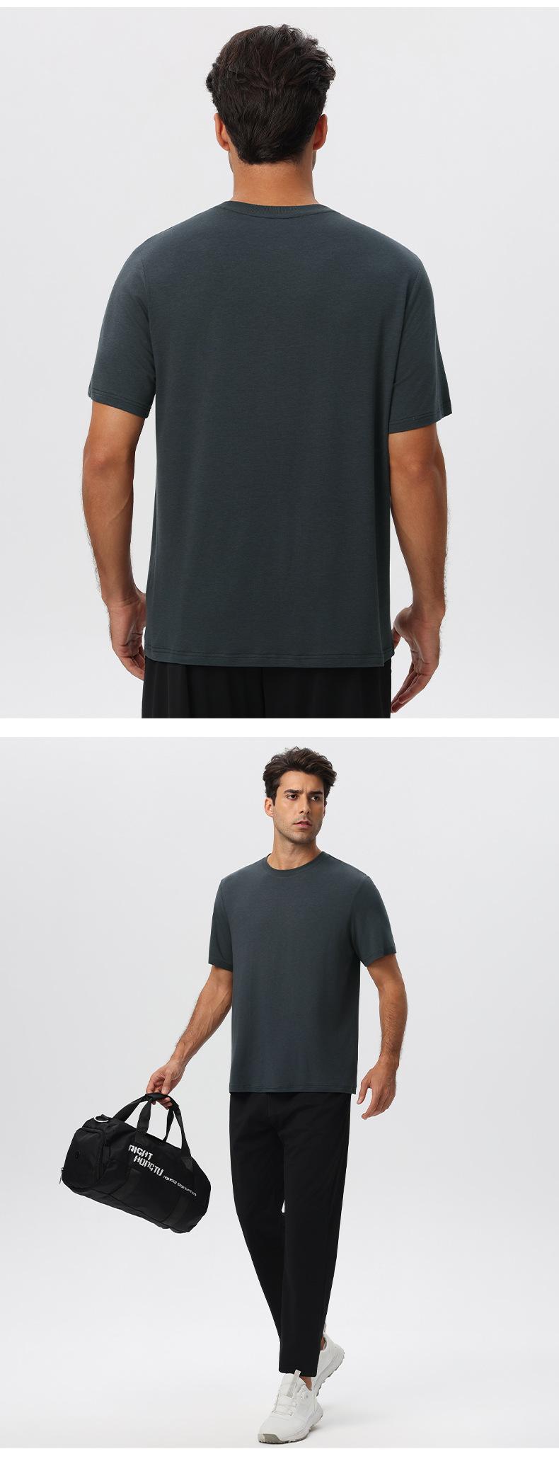 Mens Gym Sports 67%Regenerated Cellulose Fiber 29%Cotton 4%Spandex Tshirt 51201 print logo 22