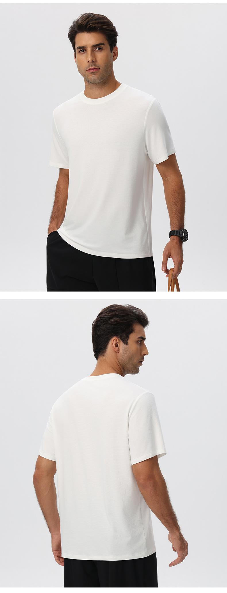 Mens Gym Sports 67%Regenerated Cellulose Fiber 29%Cotton 4%Spandex Tshirt 51201 print logo 24