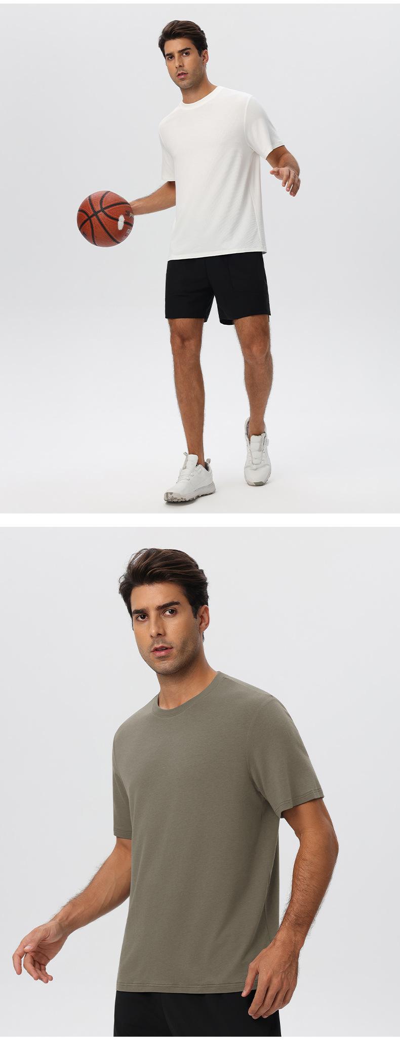 Mens Gym Sports 67%Regenerated Cellulose Fiber 29%Cotton 4%Spandex Tshirt 51201 print logo 25