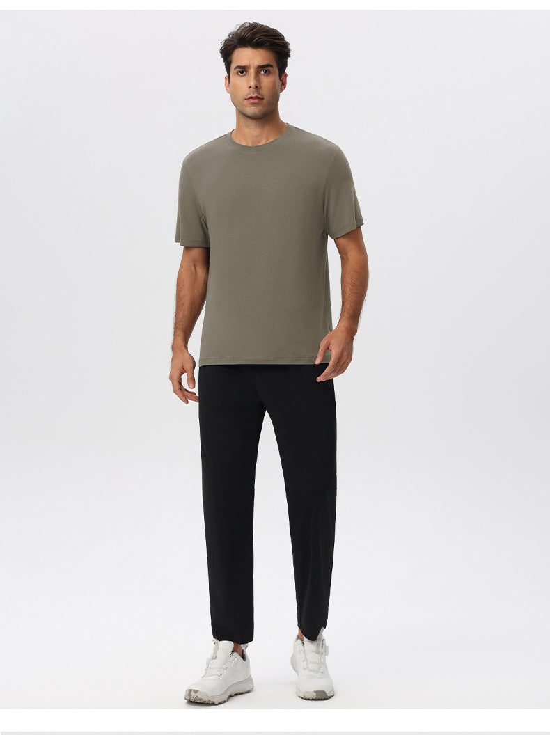 Mens Gym Sports 67%Regenerated Cellulose Fiber 29%Cotton 4%Spandex Tshirt 51201 print logo 27