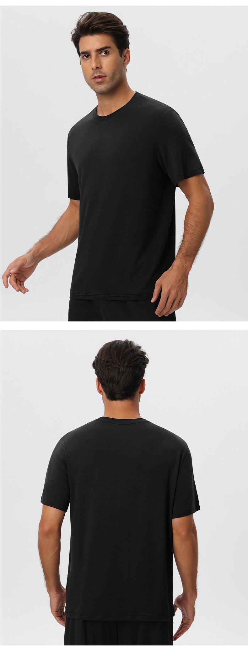 Mens Gym Sports 67%Regenerated Cellulose Fiber 29%Cotton 4%Spandex Tshirt 51201 print logo 29