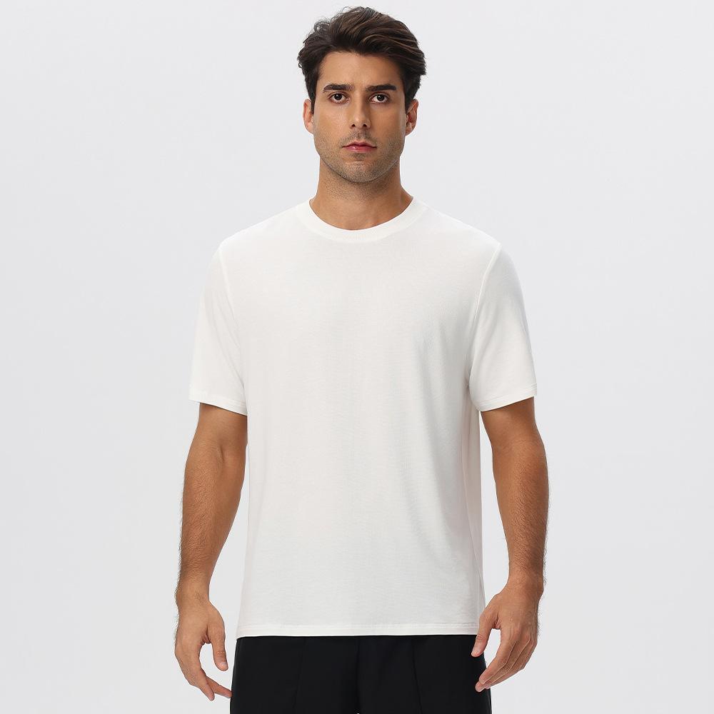 Mens Gym Sports 67%Regenerated Cellulose Fiber 29%Cotton 4%Spandex Tshirt 51201 print logo 3