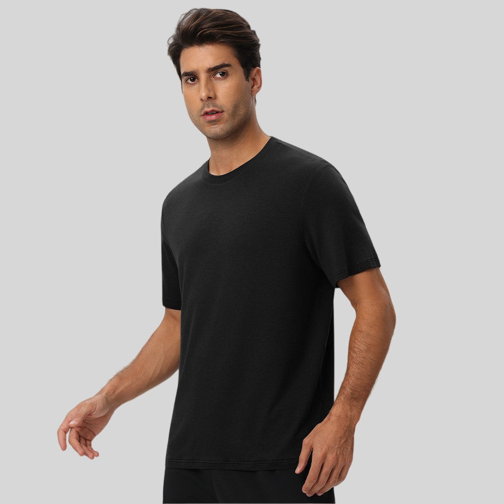Mens Gym Sports 67%Regenerated Cellulose Fiber 29%Cotton 4%Spandex Tshirt 51201 print logo 30