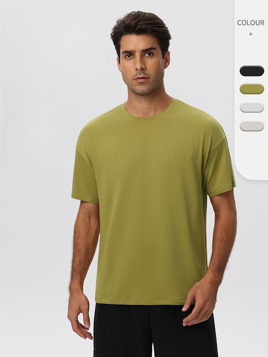 Mens Gym Activewear 39%Polyester 27.5% Cotton 27.5%Modal 6%Spandex Tshirt 61202 print logo 11