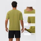 Mens Gym Activewear 39%Polyester 27.5% Cotton 27.5%Modal 6%Spandex Tshirt 61202 print logo 12