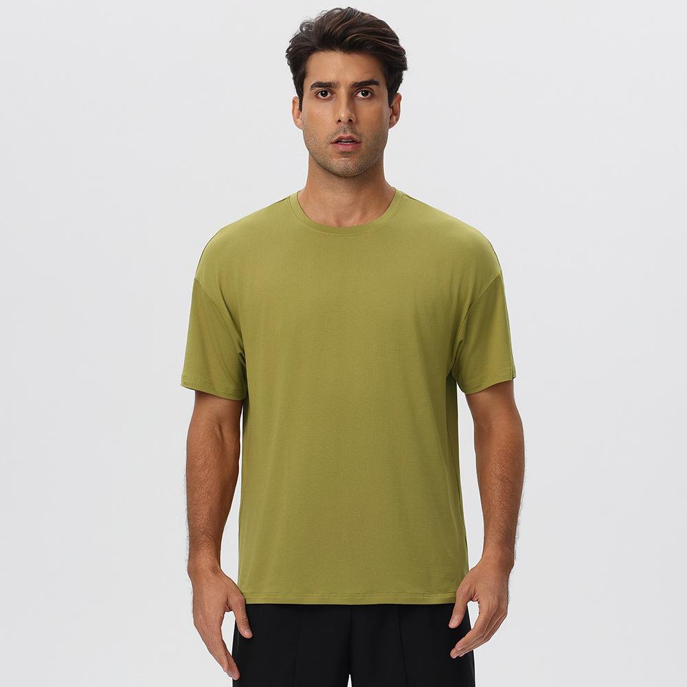 Mens Gym Activewear 39%Polyester 27.5% Cotton 27.5%Modal 6%Spandex Tshirt 61202 print logo 16