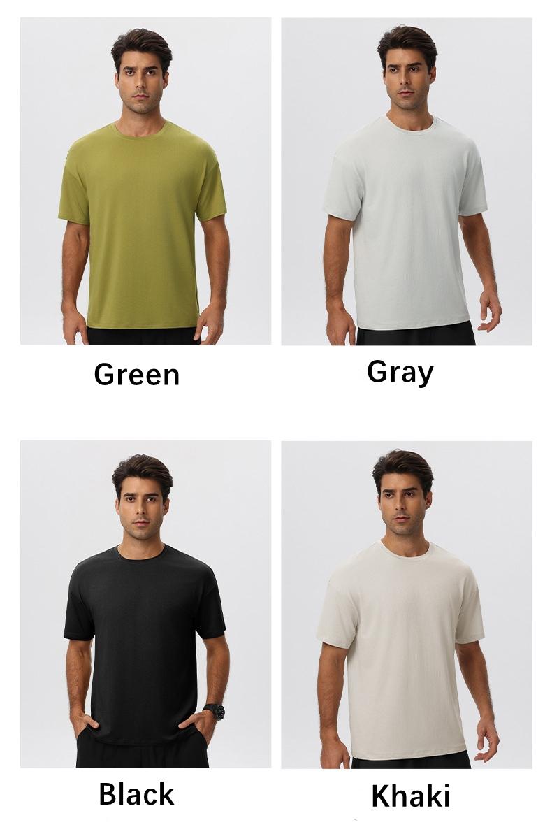 Mens Gym Activewear 39%Polyester 27.5% Cotton 27.5%Modal 6%Spandex Tshirt 61202 print logo 18
