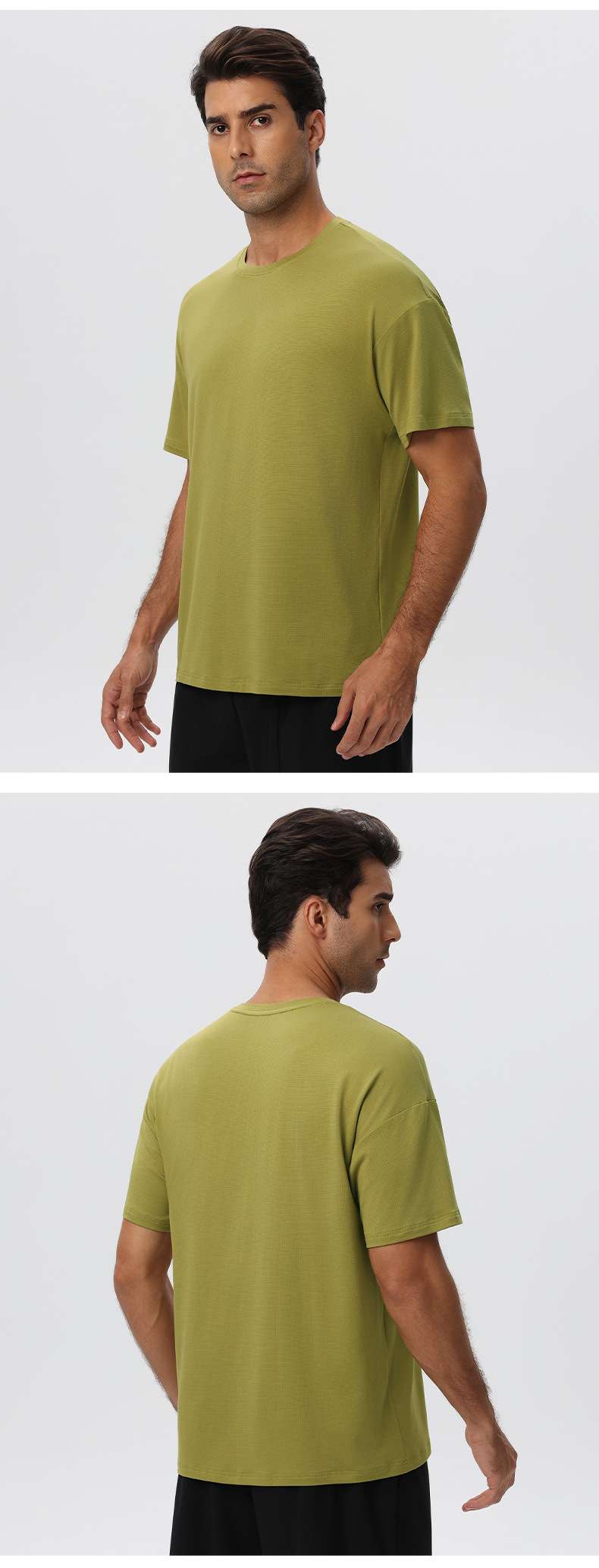 Mens Gym Activewear 39%Polyester 27.5% Cotton 27.5%Modal 6%Spandex Tshirt 61202 print logo 20