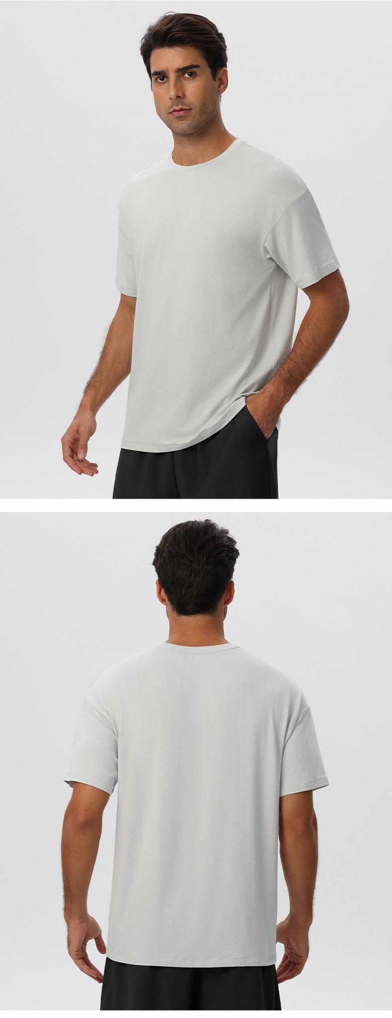 Mens Gym Activewear 39%Polyester 27.5% Cotton 27.5%Modal 6%Spandex Tshirt 61202 print logo 22