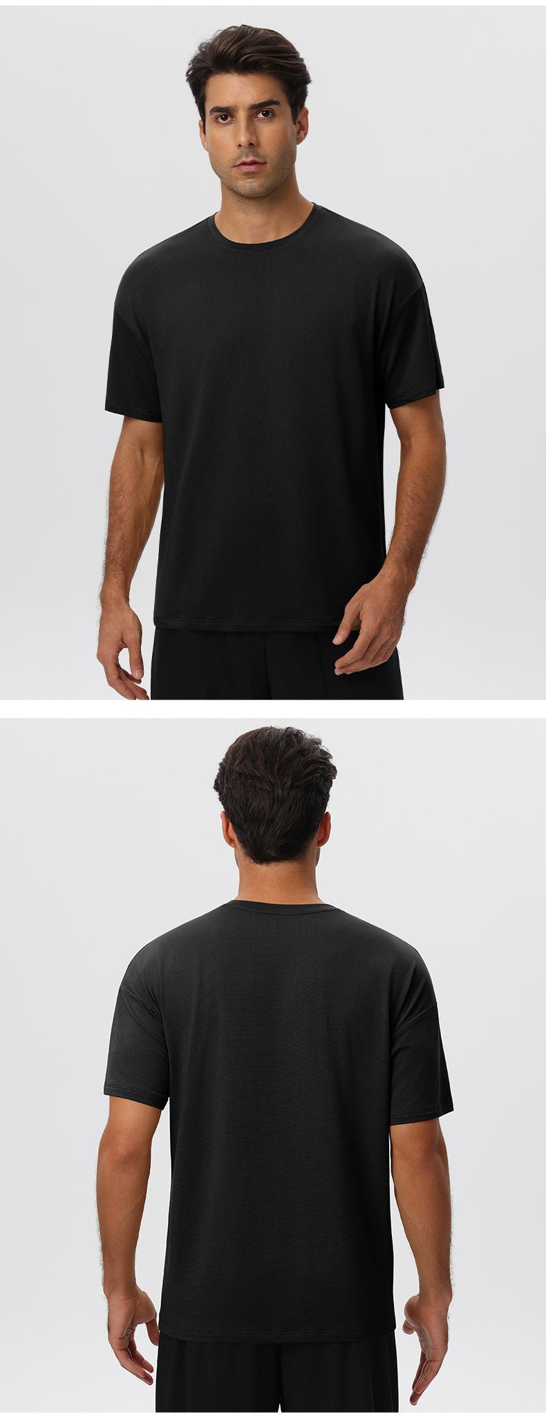 Mens Gym Activewear 39%Polyester 27.5% Cotton 27.5%Modal 6%Spandex Tshirt 61202 print logo 26