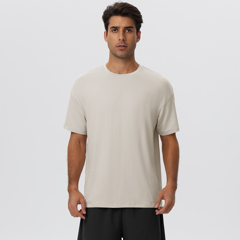 Mens Gym Activewear 39%Polyester 27.5% Cotton 27.5%Modal 6%Spandex Tshirt 61202 print logo 3